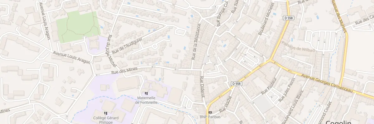 Plan du 3 Rue de la Résistance à Cogolin