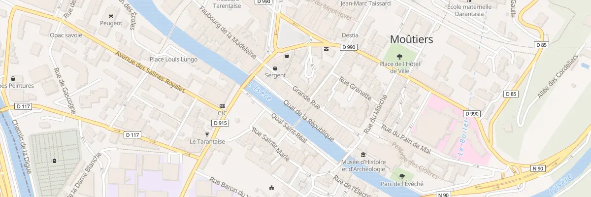 Plan du 72 Grande Rue à Moûtiers