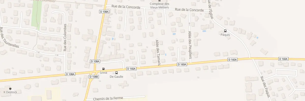 Plan du 5 All des Tamaris à Chanteheux
