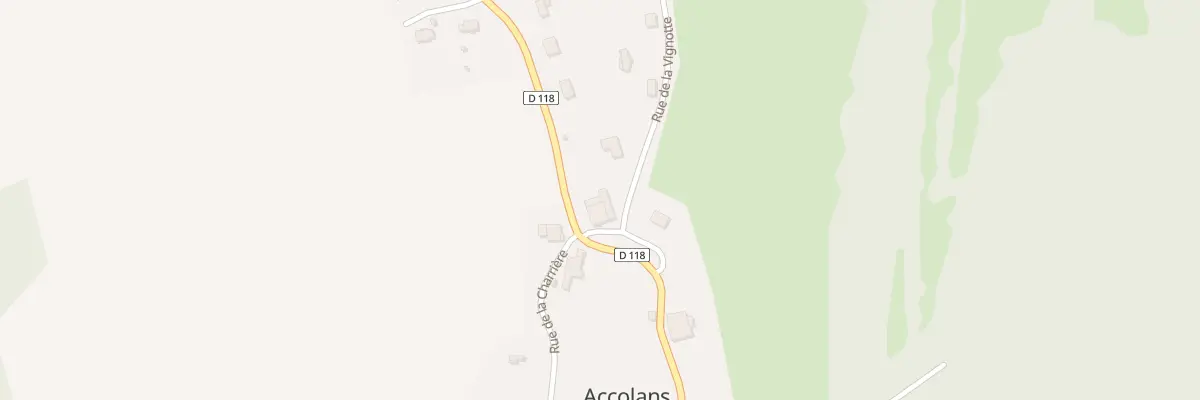 Plan du 5012 Au Village à Accolans