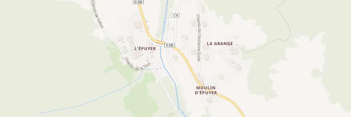 Plan du 1152 Rte de la Chèvrerie à Bellevaux