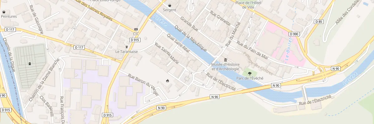 Plan du 103 Rue Sainte-Marie à Moûtiers