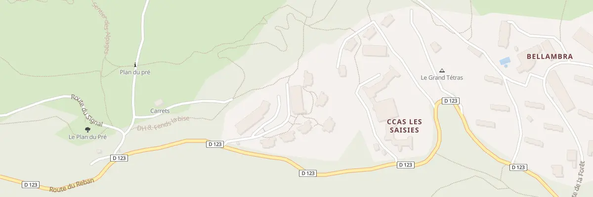 Plan du 2140 Rte du Mont Bisanne à Villard-sur-Doron