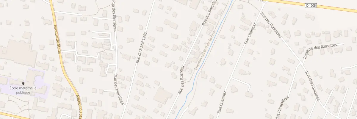 Plan du 258 Rue des Bosnées à Marnaz