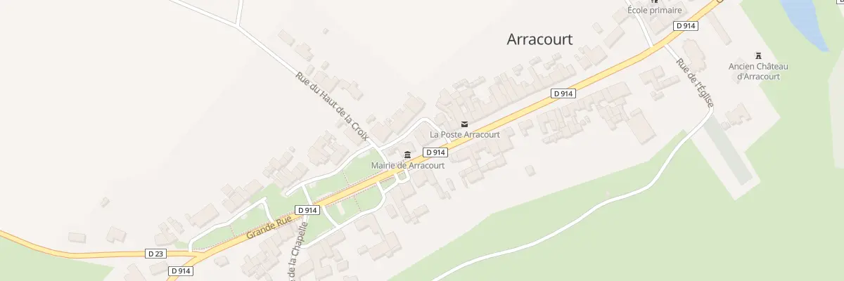 Plan du 52 Grande Rue à Arracourt
