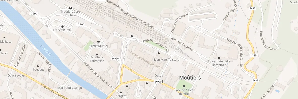Plan du 63 Rue Greyffié de Bellecombe à Moûtiers