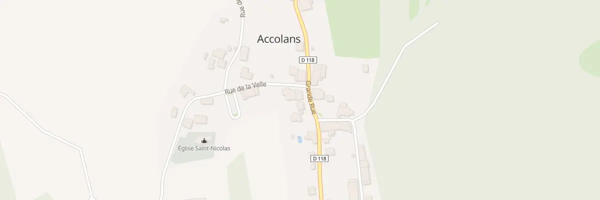 Plan du 5029 Au Village à Accolans