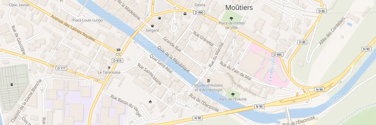 Plan du 152 Grande Rue à Moûtiers
