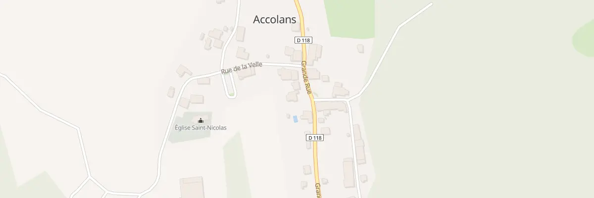 Plan du 5028 Au Village à Accolans