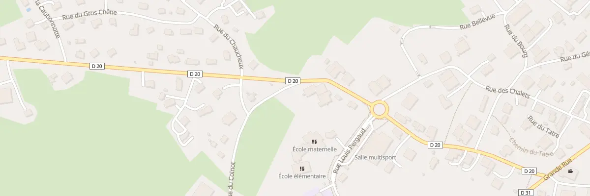 Plan du 25 Rue de Baume Les Dames à Pierrefontaine-les-Varans