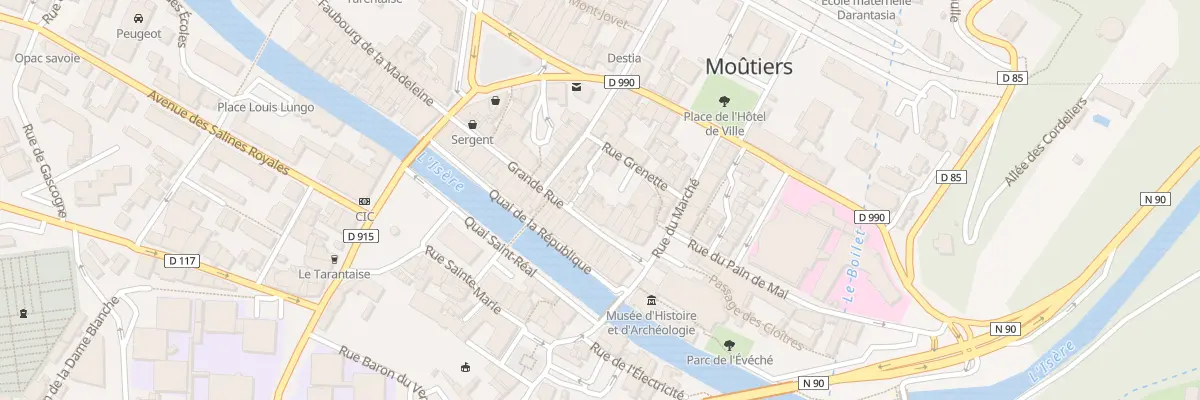 Plan du 151 Grande Rue à Moûtiers