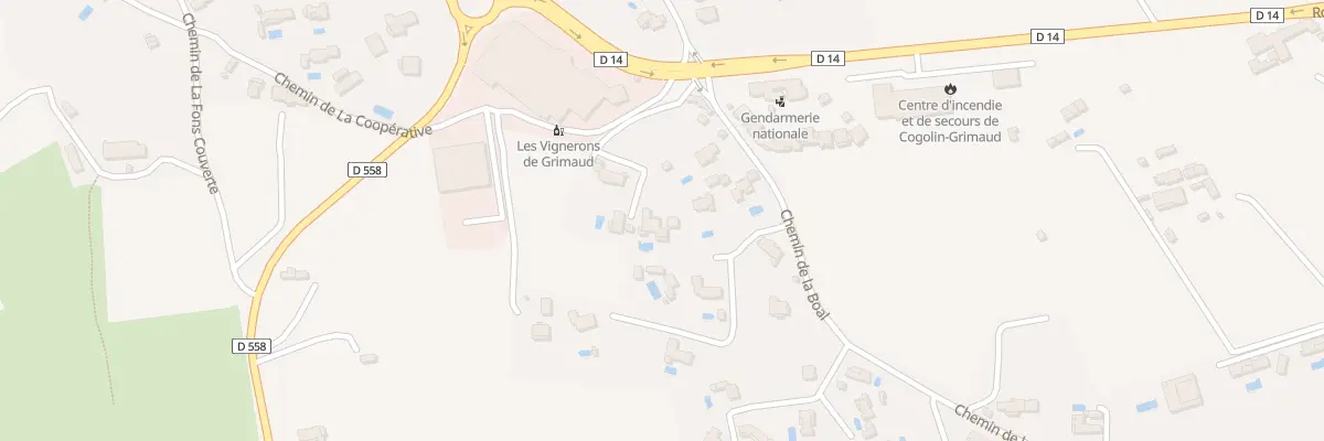 Plan du 470 Che de la Boal à Grimaud
