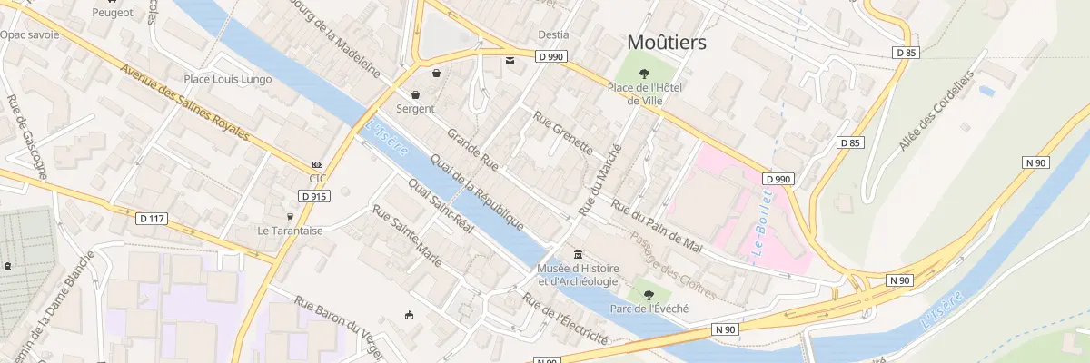 Plan du 157 Grande Rue à Moûtiers