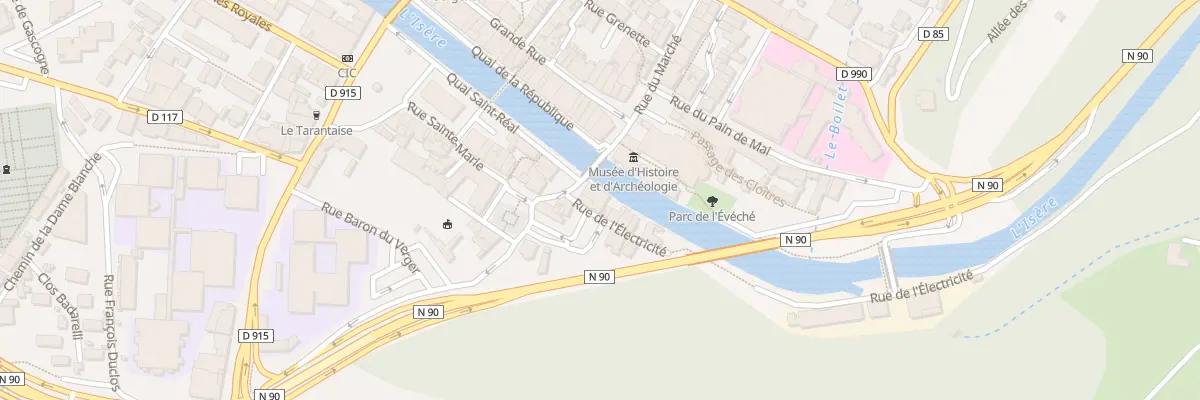 Plan du 7 Pl du Vieux Pont à Moûtiers