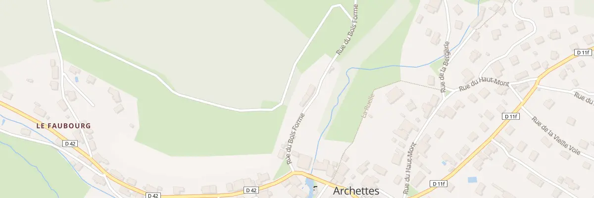 Plan du 123 Rue du Bois Formé à Archettes