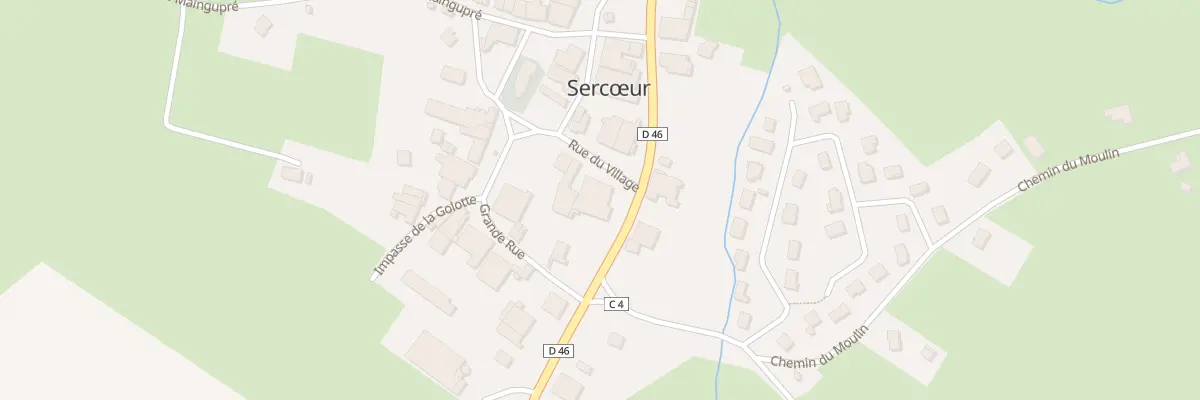 Plan du 224 Grande Rue à Sercœur