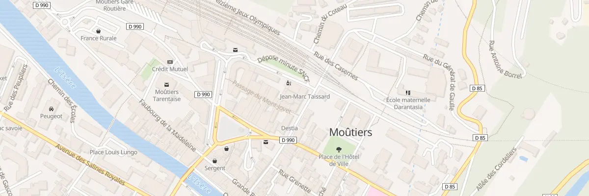 Plan du 11 Rue Greyffié de Bellecombe à Moûtiers