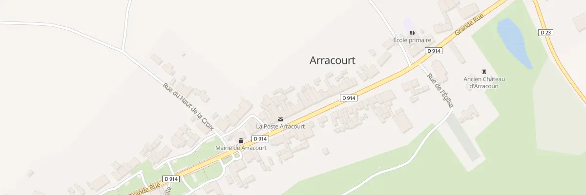 Plan du 36 Grande Rue à Arracourt