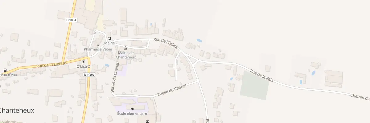 Plan du 34 Rue de l’Eglise à Chanteheux