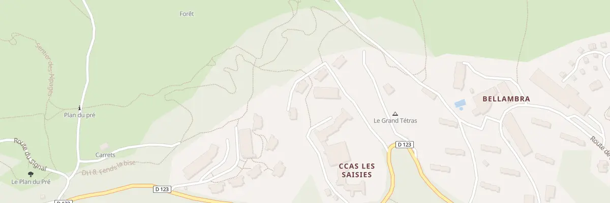 Plan du 1699 Rte du Mont Bisanne à Villard-sur-Doron