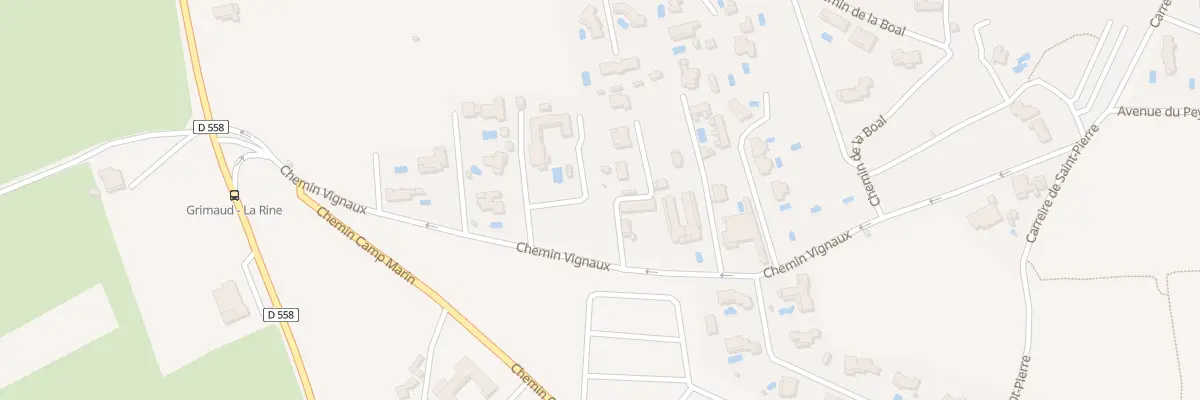 Plan du 9995 Che des Vignaux à Grimaud