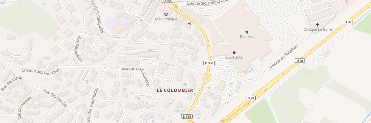 Plan du 1 Av des Bastides à Cogolin