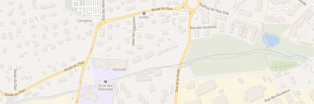 Plan du 100 Rue de la Poste à Thyez