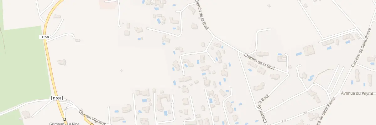 Plan du 936 Che de la Boal à Grimaud