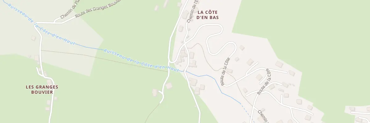 Plan de La Cote d’En Bas à Vailly
