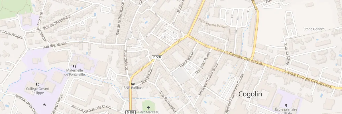 Plan du 5 Rue Gambetta à Cogolin