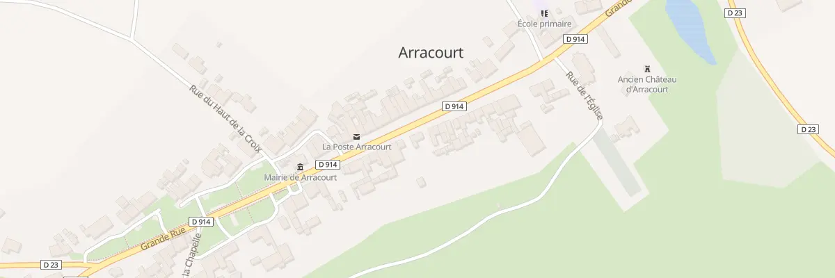 Plan du 33 Grande Rue à Arracourt
