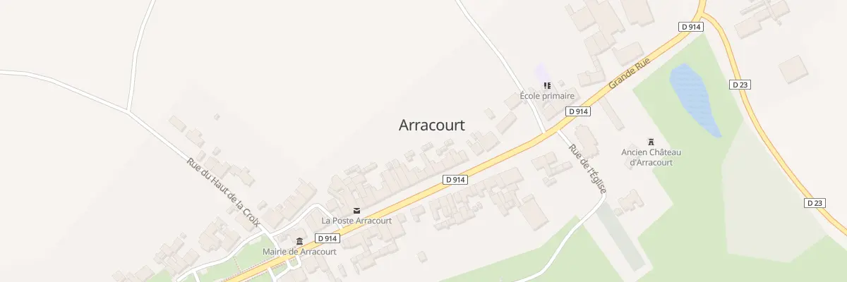 Plan du 26 Grande Rue à Arracourt