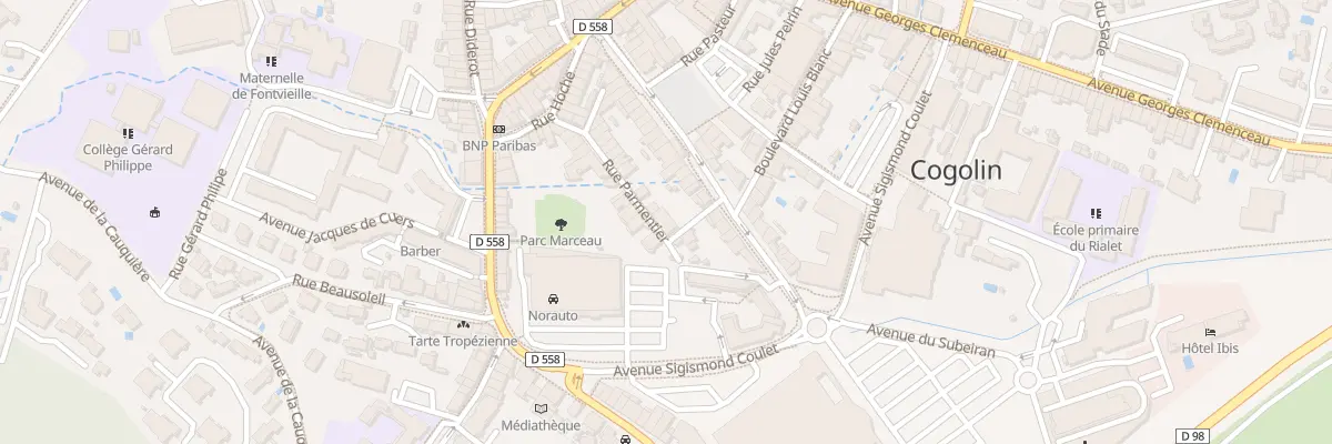 Plan du 25 Rue Parmentier à Cogolin