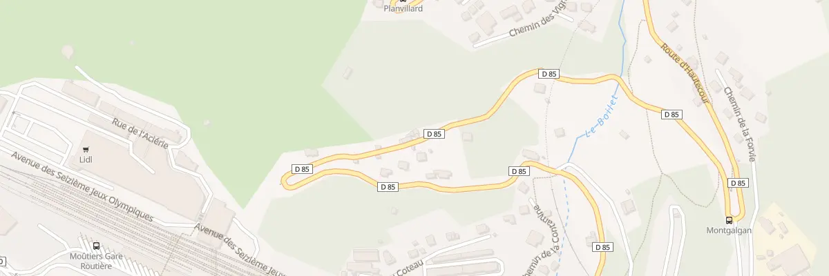 Plan du 1137 Rte d’Hautecour à Moûtiers