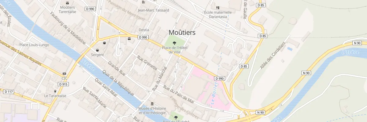 Plan du 130 Rue de la Sous-Préfecture à Moûtiers