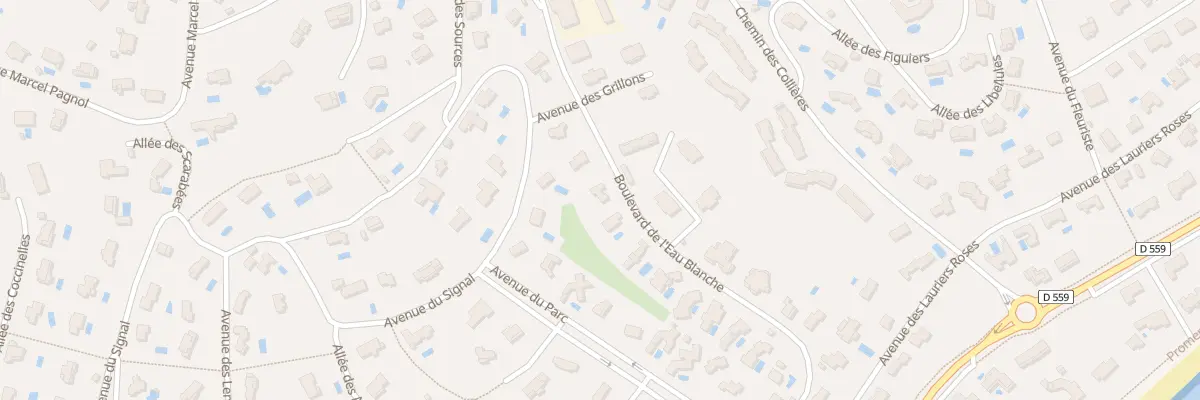 Plan du 287 Bd de l’Eau Blanche à Cavalaire-sur-Mer