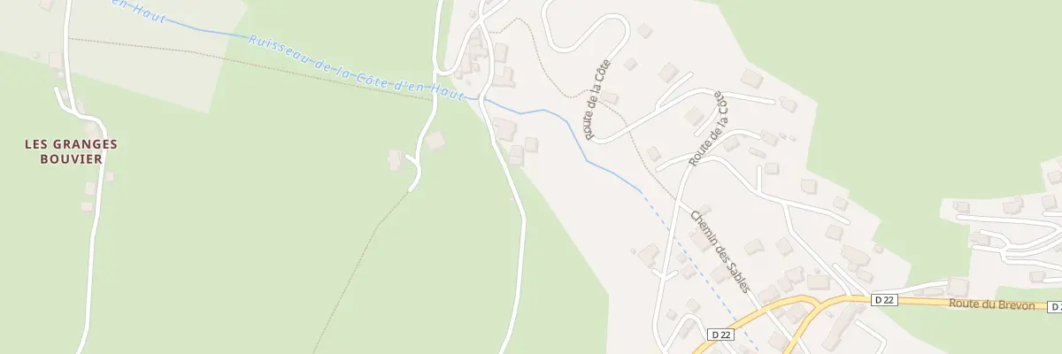 Plan du 29 La Cote d’En Bas à Vailly