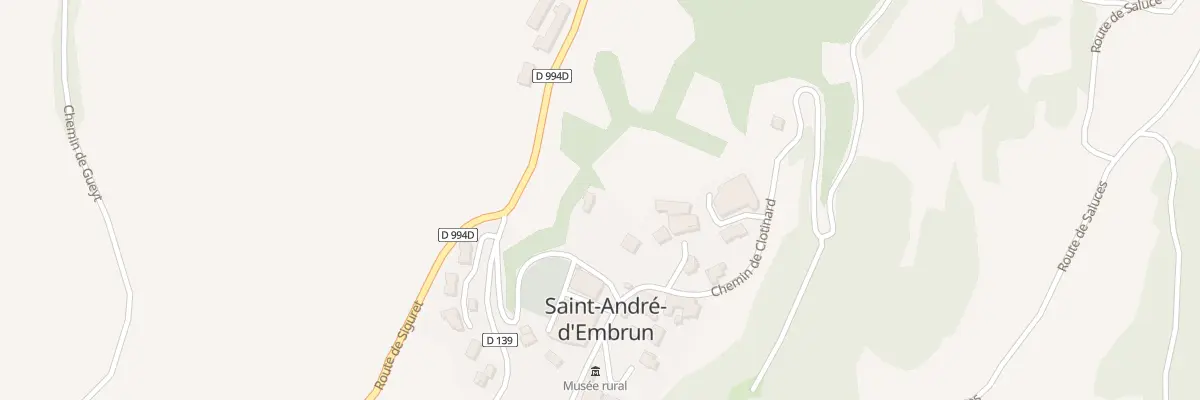 Plan du 5315 L’Eglise à Saint-André-d’Embrun