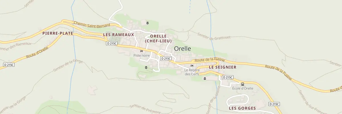 Plan du 406 Rte d’Orelle à Orelle