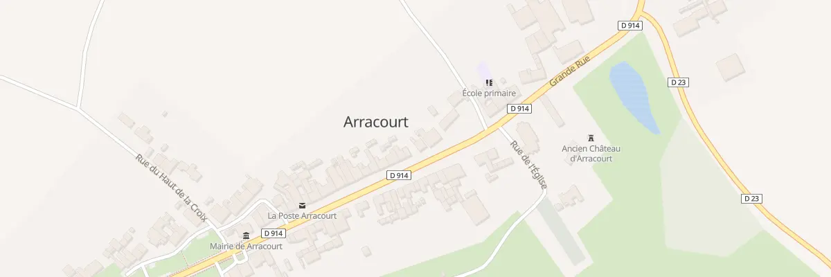 Plan du 20 Grande Rue à Arracourt