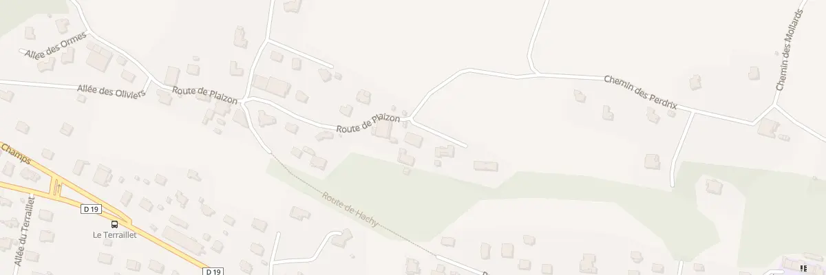 Plan du 670 Rte de Plaizon à Thyez