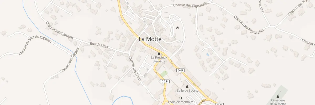 Plan du 5 Av Frédèric Mistral à La Motte