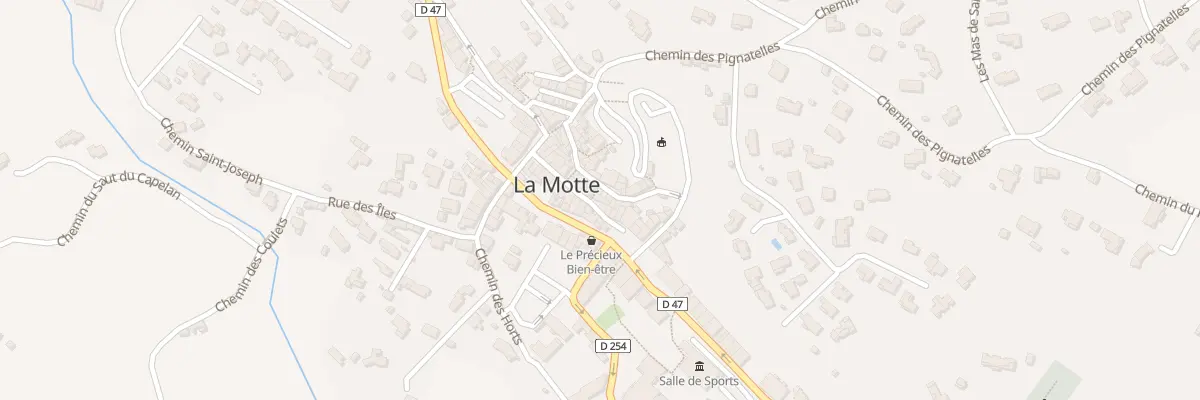 Plan du 8 Grand Rue à La Motte