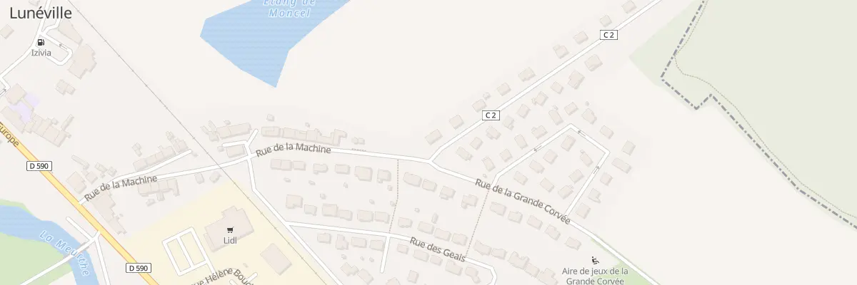 Plan du 1 Rue de Mondon à Moncel-lès-Lunéville