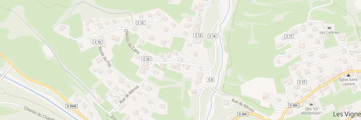 Plan du 2 Rte de Parapin aux Vigneaux
