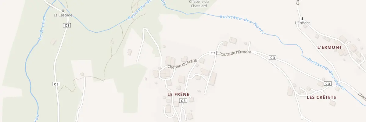 Plan du 249 Che du Frêne à Bellevaux