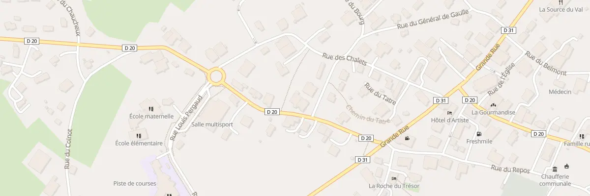 Plan du 4 Rue de Baume Les Dames à Pierrefontaine-les-Varans