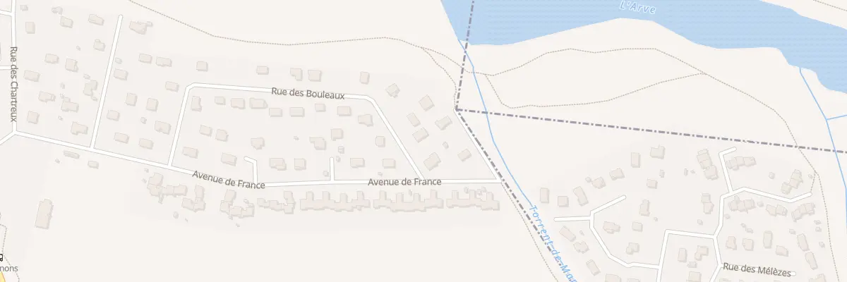 Plan du 376 Rue des Bouleaux à Marnaz