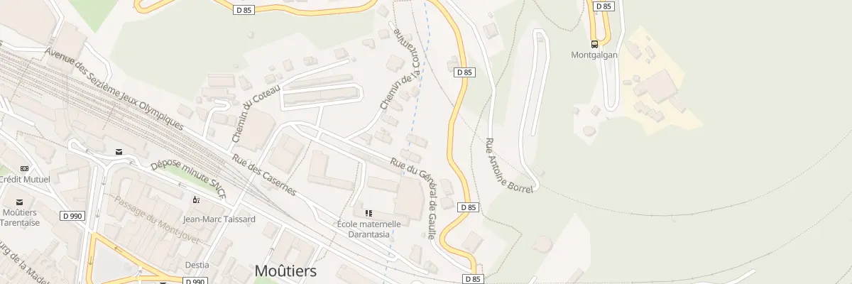 Plan du 217 Rue du Général De Gaulle à Moûtiers