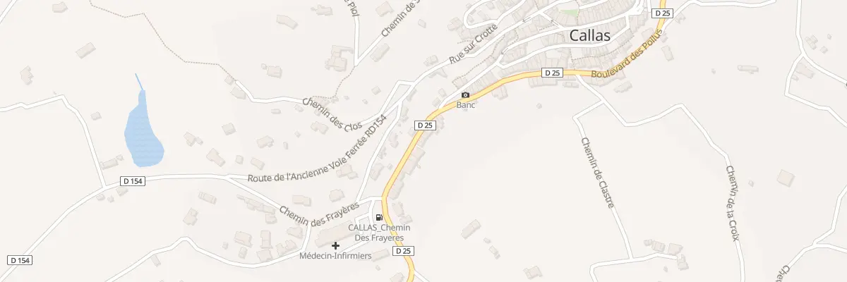 Plan du 5297 Bd des Poilus à Callas